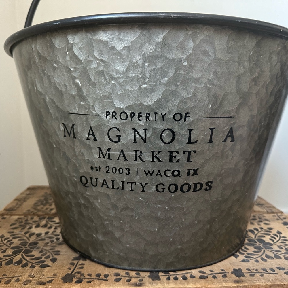 Magnolia Home Galvanized Bucket
